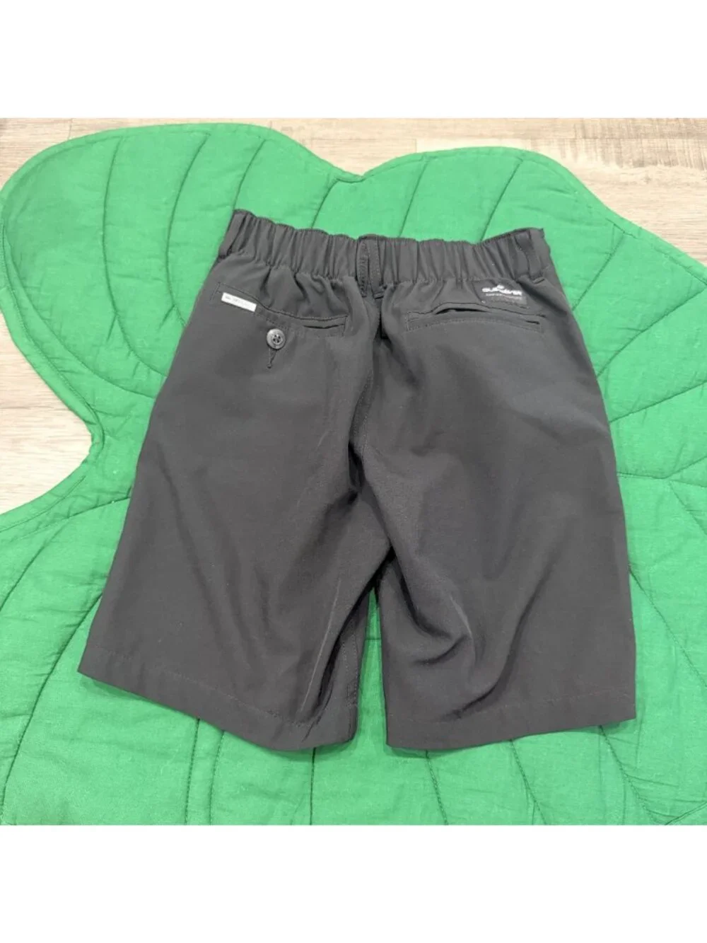 Quiksilver Boy 6 Amphibian Black Short DryFlight Water Repellent Hybrid 4 Way St